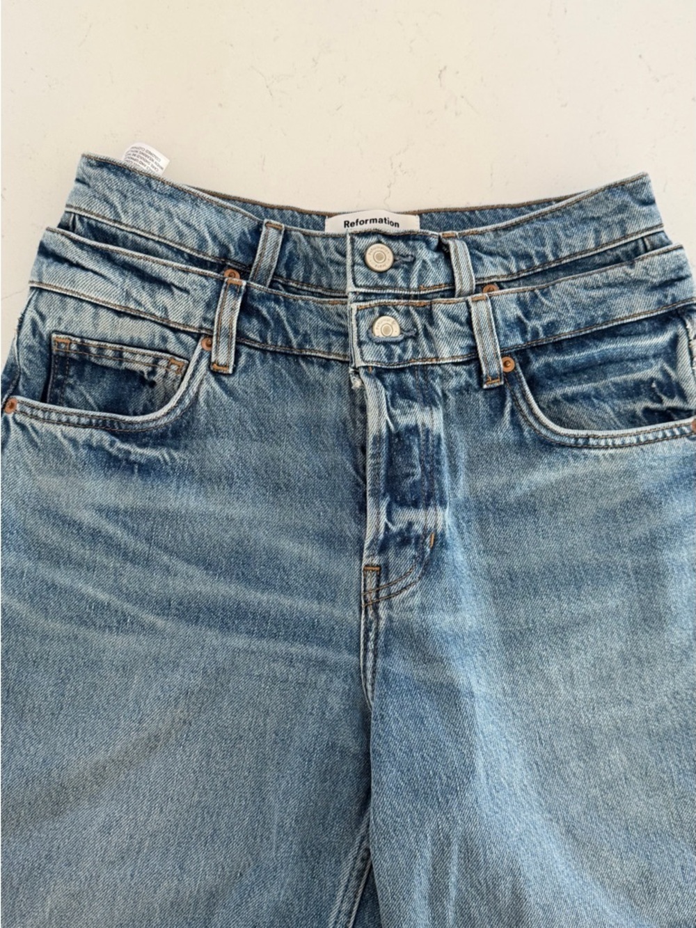 Reformation Cary Double Waistband High Rise
Slouchy Wide Leg Jeans 26 - Picture 2 of 9